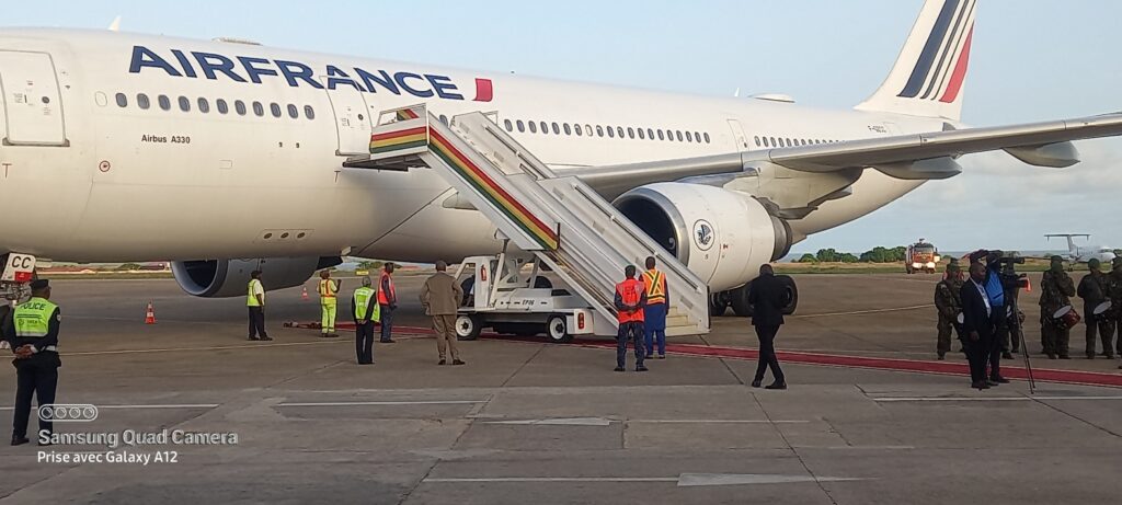Diplomatie : le président de l’union africaine est à Conakry pour une visite de 48h