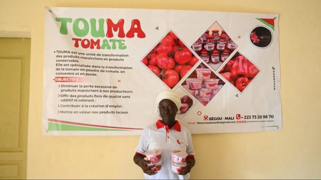 Mali : Fatoumata Keïta transforme la tomate en produits dérivés