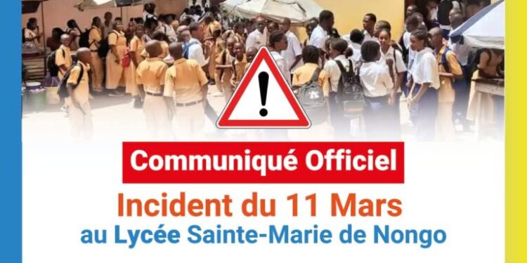 Fusillade à l’école Sainte-Marie de Nongo – Conakry : l’état de santé des deux victimes est stable ( communiqué de la direction de l’école)