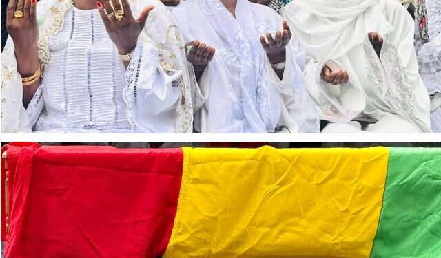 Kerfalla Camara Kpc offre des obsèques dignes à “Barezy” , son épouse Safi Camara en larmes au stade Petit Sory