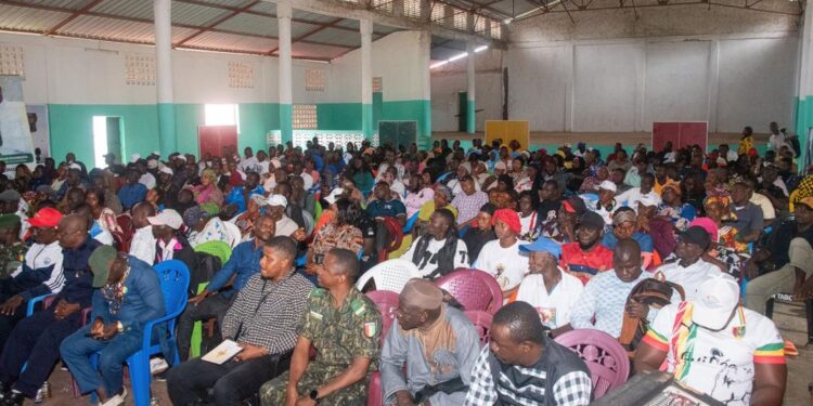 AGB2A-GIC et l’ONG Aimer la Guinée forment 264 jeunes sur le projet de Constitution à Boffa