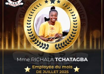 JAGUAR SECURITY SERVICES : Richala TCHATAGBA désignée meilleure employée du mois de juillet 2025.