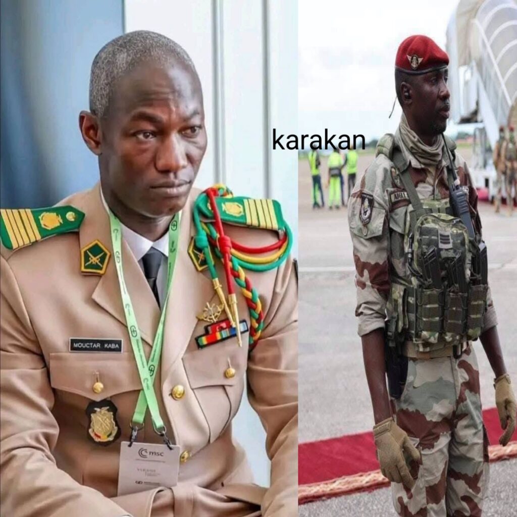 Commandement des opérations spéciales en Guinée: Mouctar spartacus kaba et Baba Barry promus